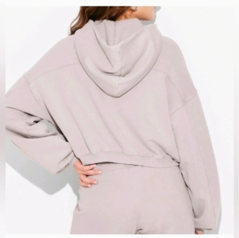 Wild Fable Women's Quarter Zip Hoodie Sweatshirt Oversized - Picture 3 of 6